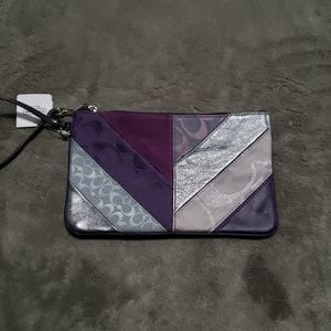 Coach patchwork wristlet